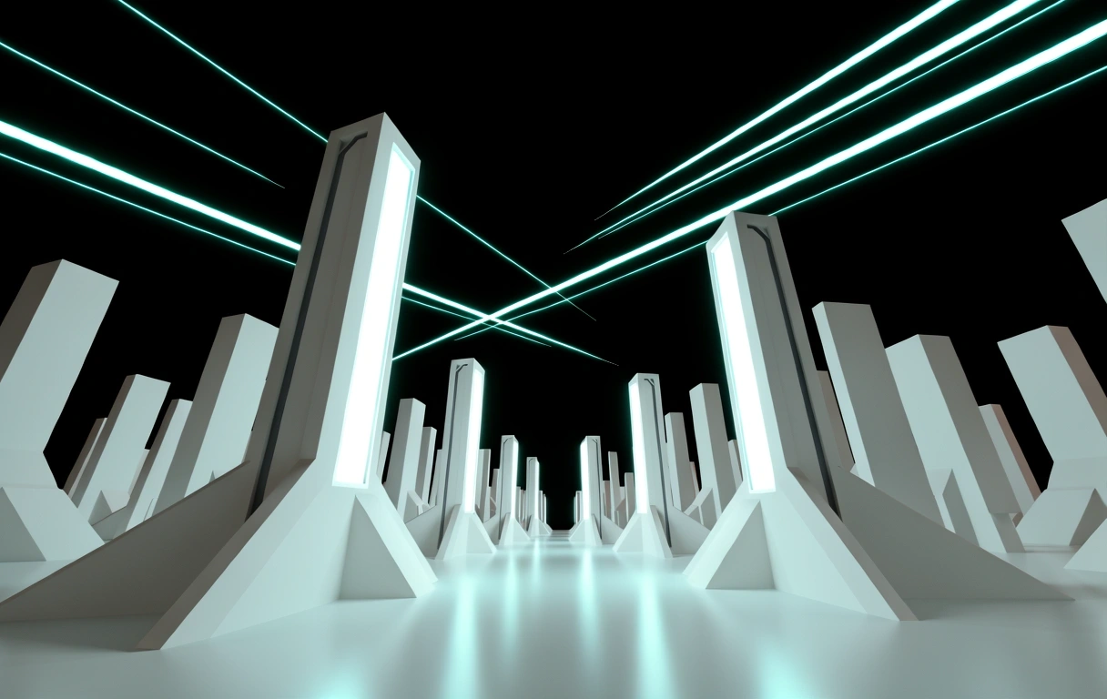 Neon Monolith high-performance gameplay visual